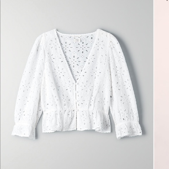 Wilfred Tops - Wilfred Aritzia Caravan Lace Blouse